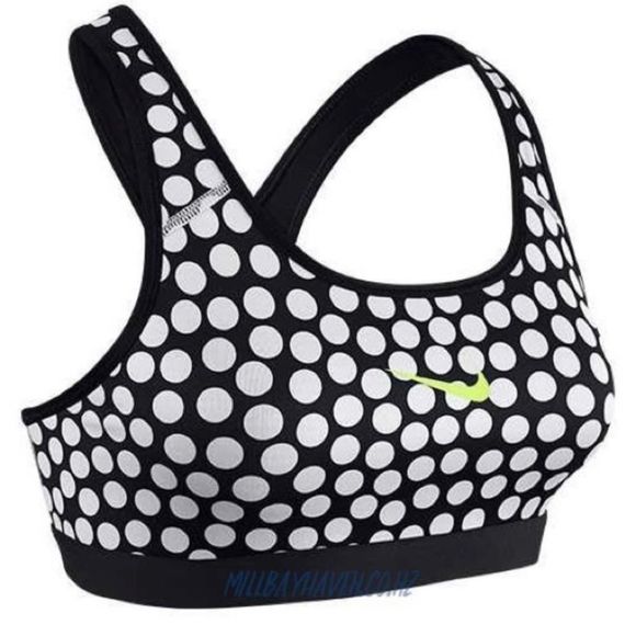 ✨Black and White Nike Dri-fit Polkadot Sports Bra ✨ - Picture 6 of 7